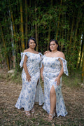 Formal evening dress displayed in Auckland boutique