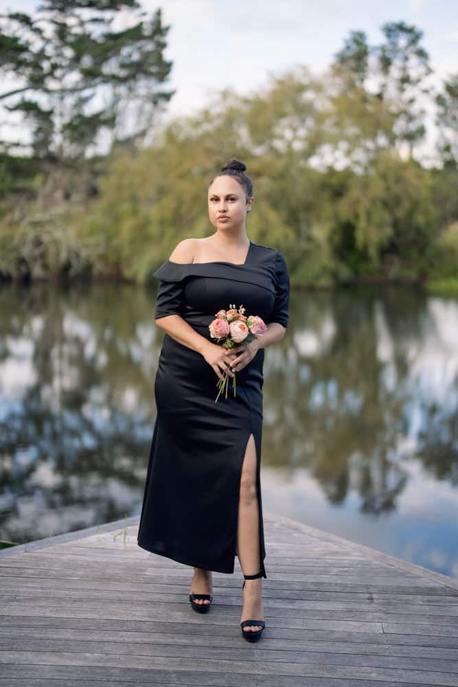 Formal gown with flattering shape and elegant finish