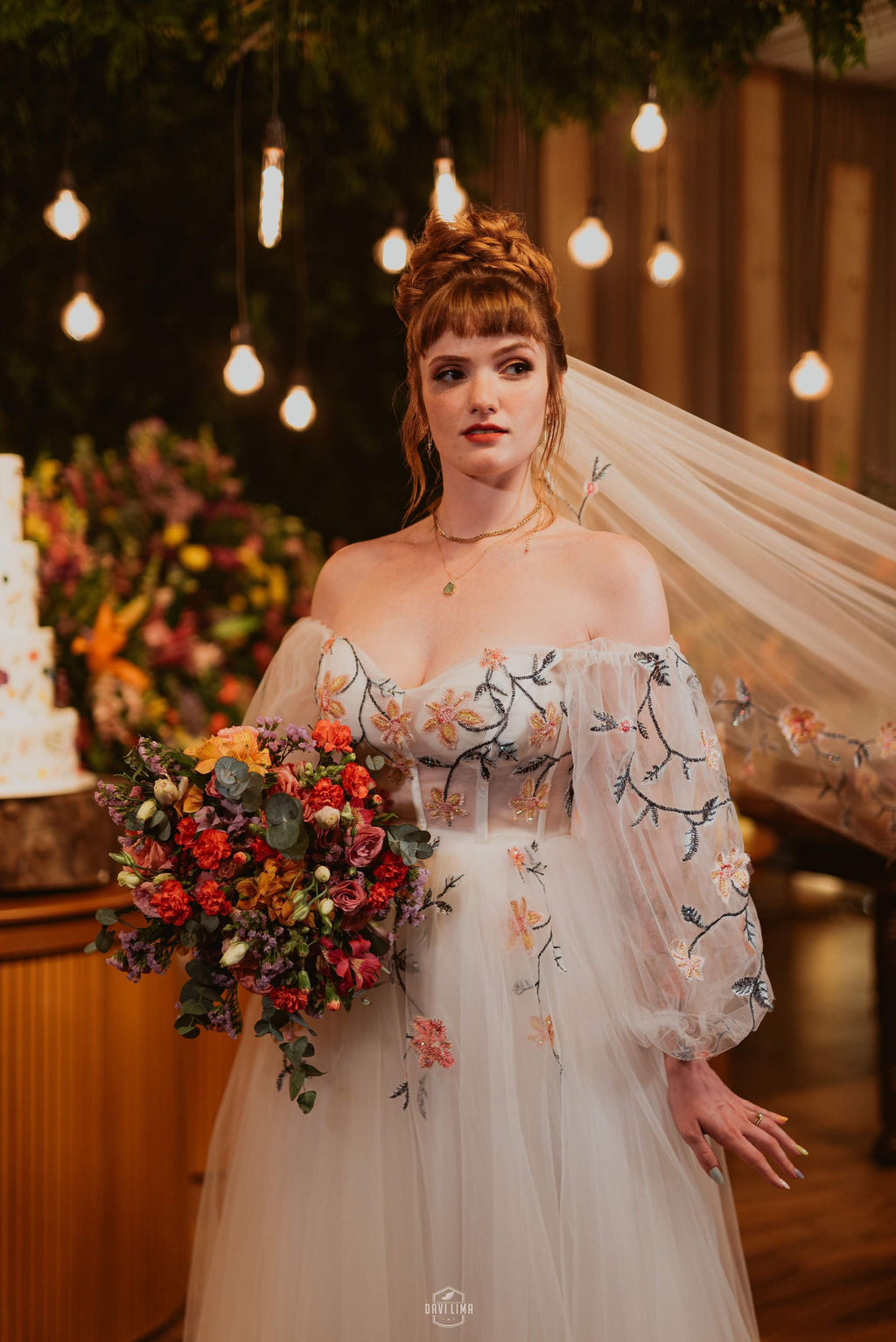 Cathedral Length Veil – Colourful & Unforgettable