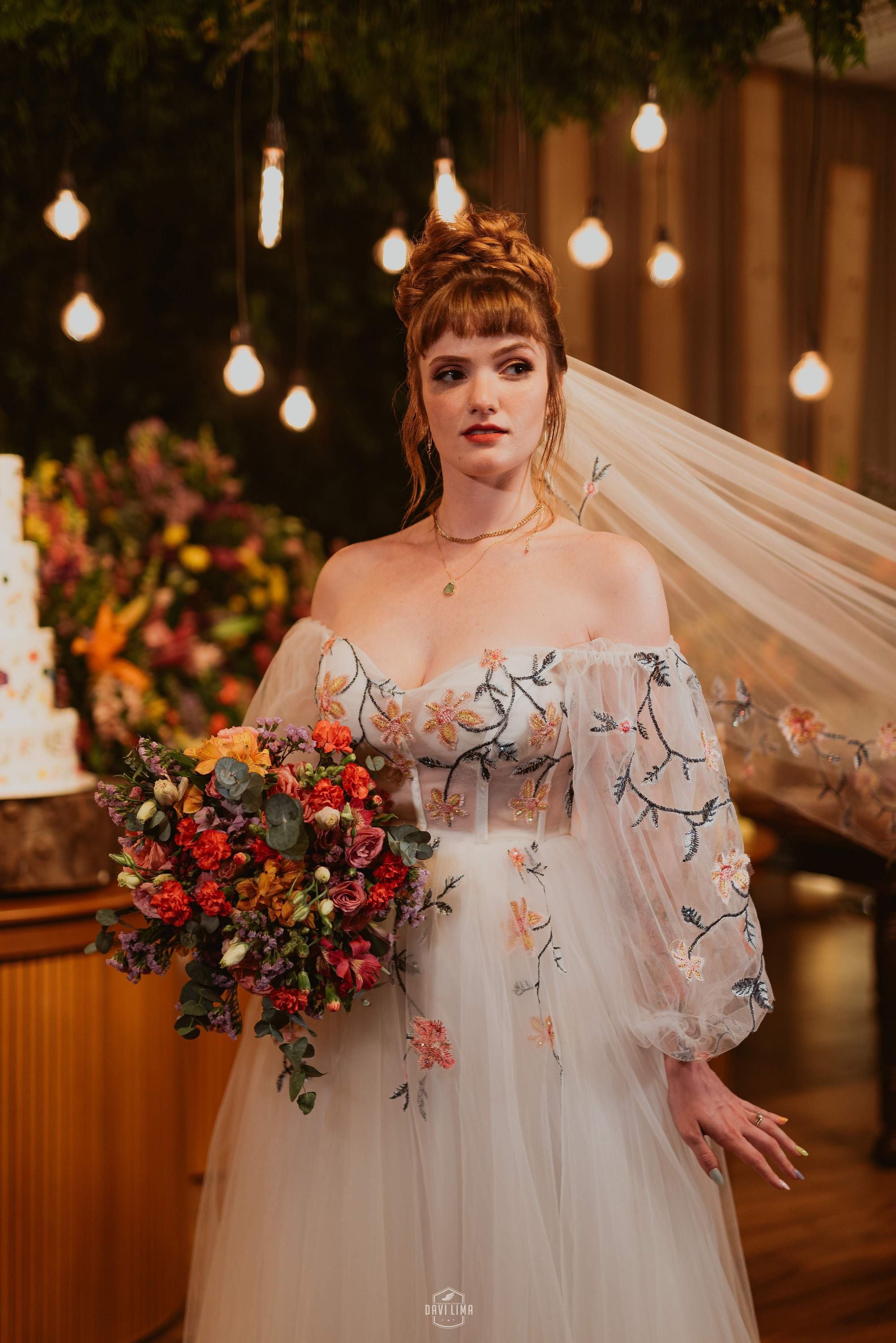 Cathedral Length Veil – Colourful & Unforgettable