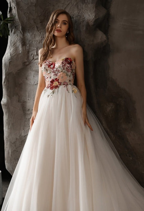 Elegant formal gown for weddings and special events