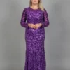 Sequin Embroidered Trumpet Gown