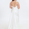 Backless White Wedding dress