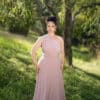 Dusty pink infinity dress